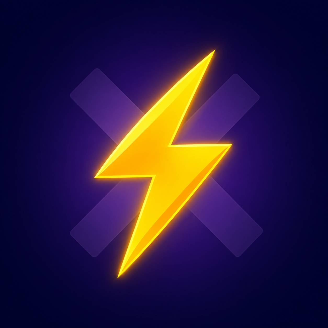 Mathspree app icon — gold lightning bolt